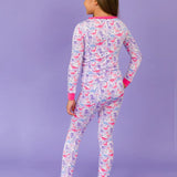 Sweetie-Saurus Dinosaurs Ruffle Long Sleeve Pajama Set
