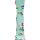 Gnome Invasion Bamboo Blend Crew Socks