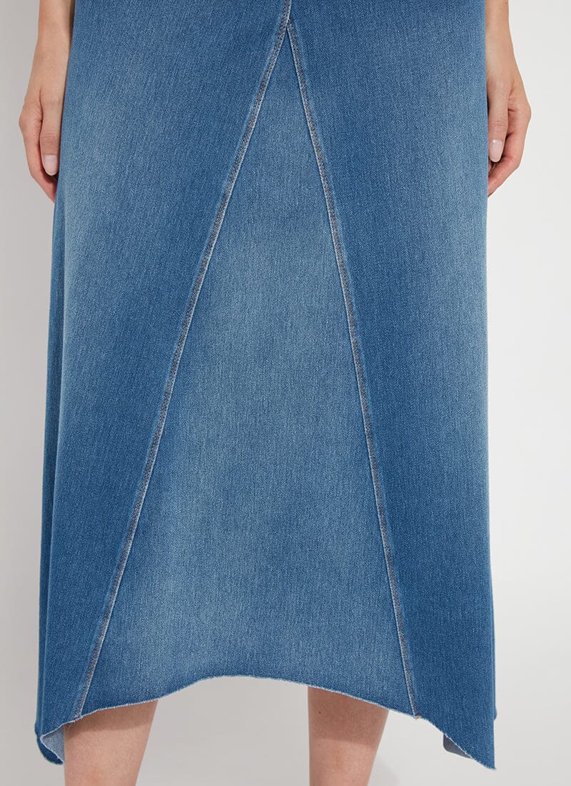 Camille Denim Maxi Skirt Front V