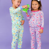 Boys Dino-mite Dude Dinosaur Bamboo Viscose Long Sleeve Pajama Set