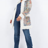 Patchwork Faux Suede/Shearling Jacket
