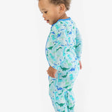 SoftSnooze™ Baby Bamboo Viscose Snuggle-Saurus Dinosaurs Footed One Piece Pajama