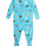 SoftSnooze™ Baby Boys Bamboo Viscose Puppy Playtime Footed One Piece Pajama