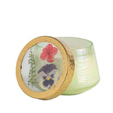 Watercolor Pressed Floral Candles