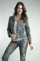 Load image into Gallery viewer, Floral Reversible Jean Jacket
