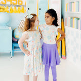 Campus Cutie Flutter Sleeve Twirl Dress