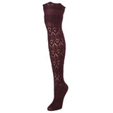 Diamond Pointelle Chunky Knit Thigh High