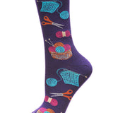 Knitting Bamboo Blend Crew Socks