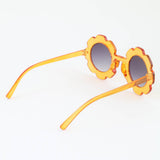 Kids Bright Flower Frame Sunglasses