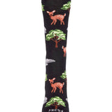 MeMoi Oh Deer Bamboo Blend Crew Socks