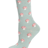 Women's Mushroom Cashmere Crew Socks