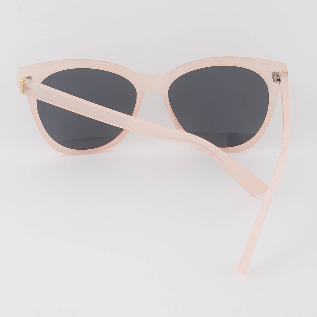 Minimal Round Cateye Sunglasses
