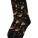 MeMoi Sloth Bamboo Blend Crew Socks