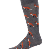 MeMoi Fox Cashmere Blend Men's Crew Socks