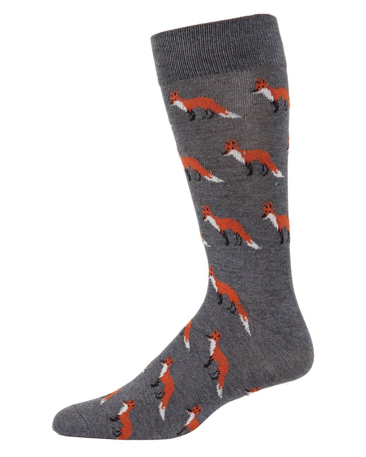 MeMoi Fox Cashmere Blend Men's Crew Socks