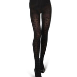 Women's Flocked Stars Opaque Tights