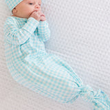 Bamboo Viscose Knotted Sleep Gown & Hat Set