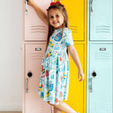 School Rules S/S Pocket Twirl Dress