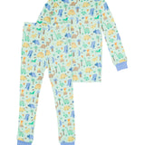 Boys Dino-mite Dude Dinosaur Bamboo Viscose Long Sleeve Pajama Set