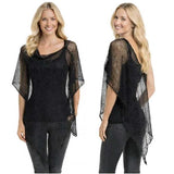 Mesh Knit Poncho