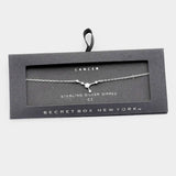 Secret Box _ 14K Gold CZ Zodiac Sign Charm Bracelet