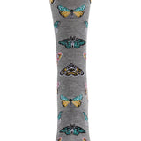 MeMoi Butterfly Bamboo Blend Crew Socks