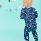 Baby Boys Blast Off Bamboo Viscose Footed One Piece Pajama