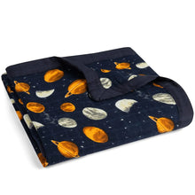 Load image into Gallery viewer, Planets Big Lovey Three-Layer Muslin Blanket
