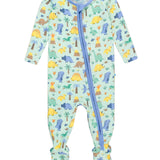 Baby Boys Dino-mite Dude Dinosaur Bamboo Viscose Footed One Piece Pajama