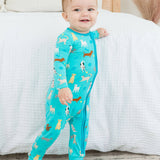 SoftSnooze™ Baby Boys Bamboo Viscose Puppy Playtime Footed One Piece Pajama