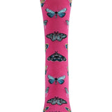 MeMoi Butterfly Bamboo Blend Crew Socks