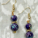 Ruthie Earring - Blue/Purple Jasper