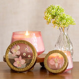 Watercolor Pressed Floral Candles