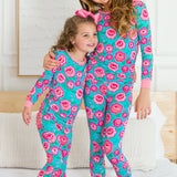 Bright Blossoms Ruffle Long Sleeve Pajama Set