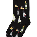 MeMoi Wine and Cheese Bamboo Blend Crew Socks