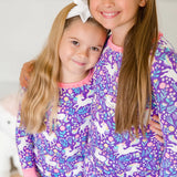 Unicorn Meadow Ruffle Long Sleeve Pajama Set