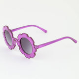 Kids Bright Flower Frame Sunglasses
