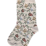 Women's Owls Bamboo Crew Socks