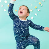 Boys Blast Off Bamboo Viscose Long Sleeve Pajama Set