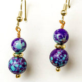 Ruthie Earring - Blue/Purple Jasper