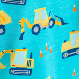 Under Construction Convertible One Piece Footie Pajama