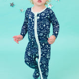 Baby Boys Blast Off Bamboo Viscose Footed One Piece Pajama