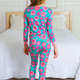Bright Blossoms Ruffle Long Sleeve Pajama Set