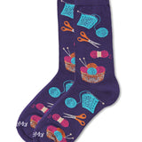 Knitting Bamboo Blend Crew Socks