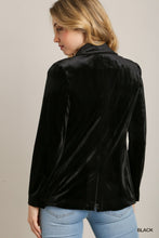 Load image into Gallery viewer, Black Velvet Blazer
