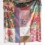 Double-Sided Cozy Throw Blanket - Patchwork Be Happy