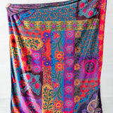 Rev. Cozy Blanket- Magenta Birds