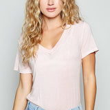 Vintage Stone Wash V-neck