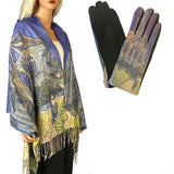 Art Design Scarf & Glove Set