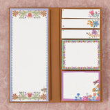 Sticky Note Book - Mustard Folk Flower